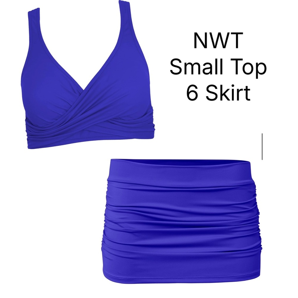 Venus Bikini Top & Swim Skirt Set Blue | NWT | Small / 6